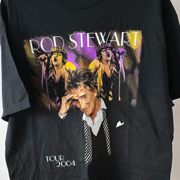 ROD STEWART BAND  TOUR  TEE WOMENS - Picture 1 of 3
